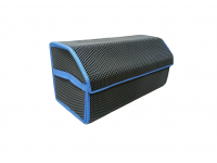 Сумка органайзер EVA в багажник автомобиля (70х30х30) чёрный, синий кант
